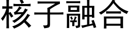 核子融合 (黑体矢量字库)