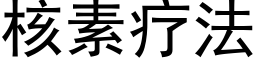 核素疗法 (黑体矢量字库)