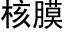 核膜 (黑體矢量字庫)