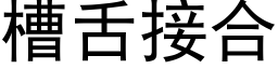 槽舌接合 (黑體矢量字庫)