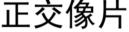 正交像片 (黑体矢量字库)