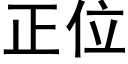 正位 (黑体矢量字库)