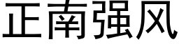 正南强风 (黑体矢量字库)