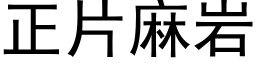 正片麻岩 (黑体矢量字库)