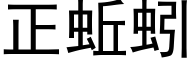 正蚯蚓 (黑体矢量字库)