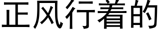 正风行着的 (黑体矢量字库)