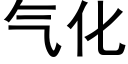 气化 (黑体矢量字库)