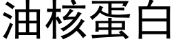 油核蛋白 (黑体矢量字库)