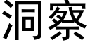 洞察 (黑體矢量字庫)