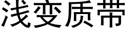 浅变质带 (黑体矢量字库)