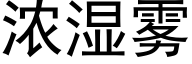 濃濕霧 (黑體矢量字庫)
