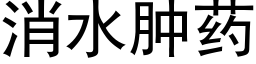 消水肿药 (黑体矢量字库)