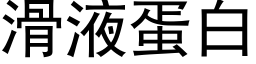 滑液蛋白 (黑体矢量字库)