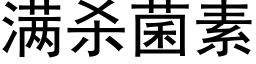 滿殺菌素 (黑體矢量字庫)