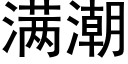 满潮 (黑体矢量字库)