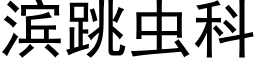 滨跳虫科 (黑体矢量字库)