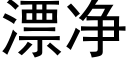 漂淨 (黑體矢量字庫)