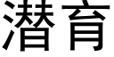 潜育 (黑体矢量字库)