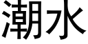 潮水 (黑體矢量字庫)