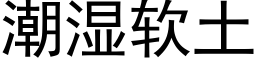 潮濕軟土 (黑體矢量字庫)