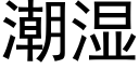 潮濕 (黑體矢量字庫)
