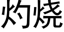 灼烧 (黑体矢量字库)