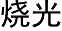 烧光 (黑体矢量字库)