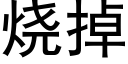 烧掉 (黑体矢量字库)