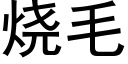 燒毛 (黑體矢量字庫)