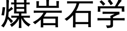 煤岩石学 (黑体矢量字库)