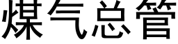 煤氣總管 (黑體矢量字庫)