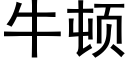 牛頓 (黑體矢量字庫)