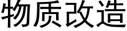 物质改造 (黑体矢量字库)