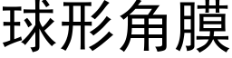 球形角膜 (黑体矢量字库)