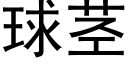 球茎 (黑体矢量字库)