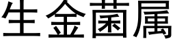 生金菌属 (黑体矢量字库)