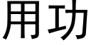 用功 (黑體矢量字庫)