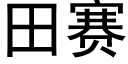 田賽 (黑體矢量字庫)