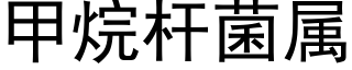 甲烷杆菌属 (黑体矢量字库)