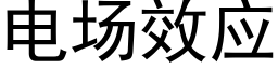 電場效應 (黑體矢量字庫)