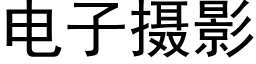 电子摄影 (黑体矢量字库)