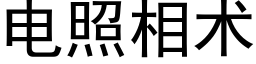 电照相术 (黑体矢量字库)