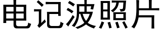 電記波照片 (黑體矢量字庫)