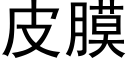 皮膜 (黑体矢量字库)