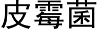 皮霉菌 (黑体矢量字库)