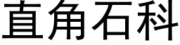 直角石科 (黑體矢量字庫)