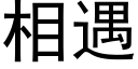 相遇 (黑體矢量字庫)