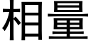 相量 (黑體矢量字庫)