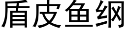 盾皮魚綱 (黑體矢量字庫)