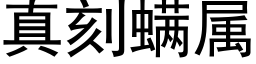 真刻螨属 (黑体矢量字库)